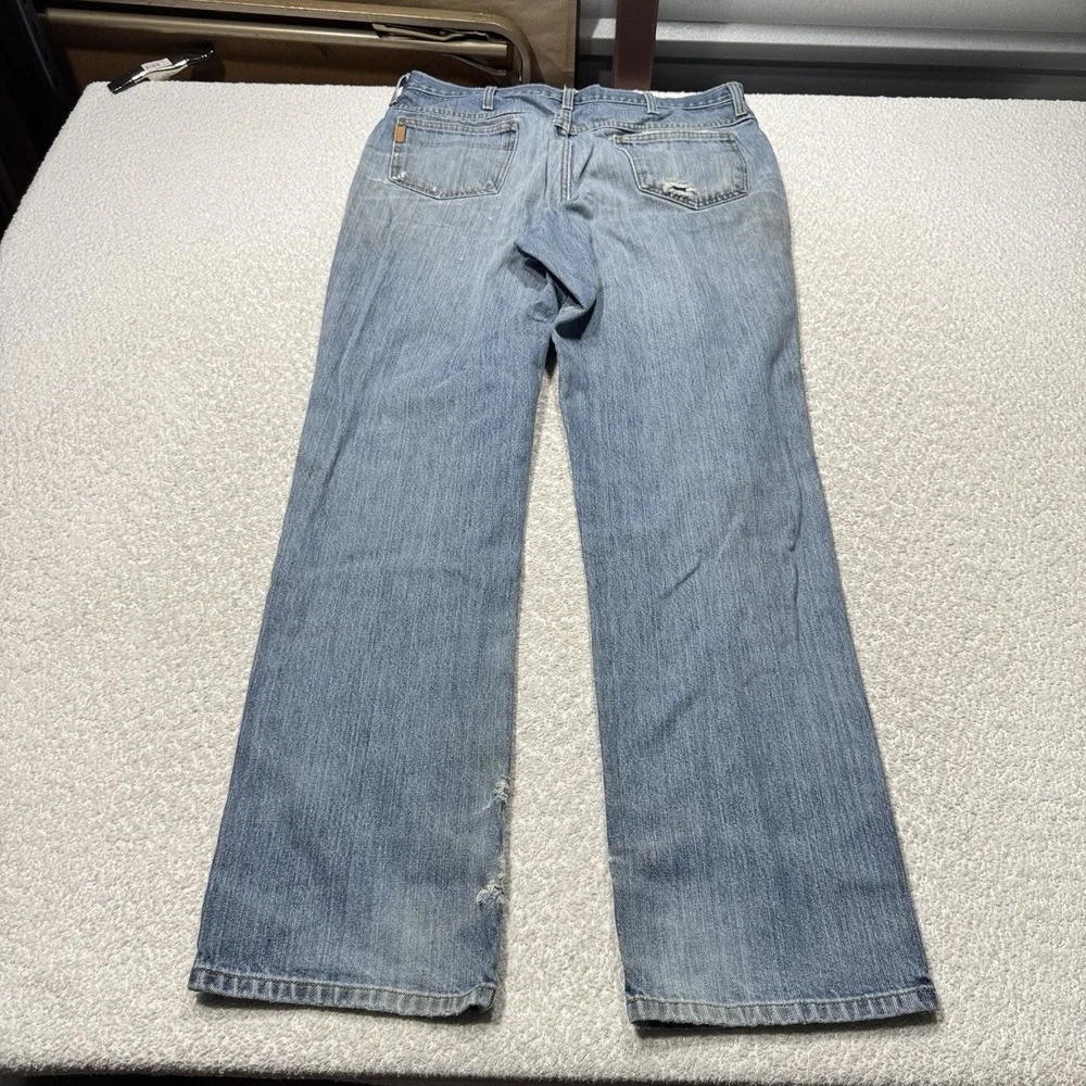 Cinch Jeans 36x36 Relaxed Straight Green Label Medium Light Wash Western